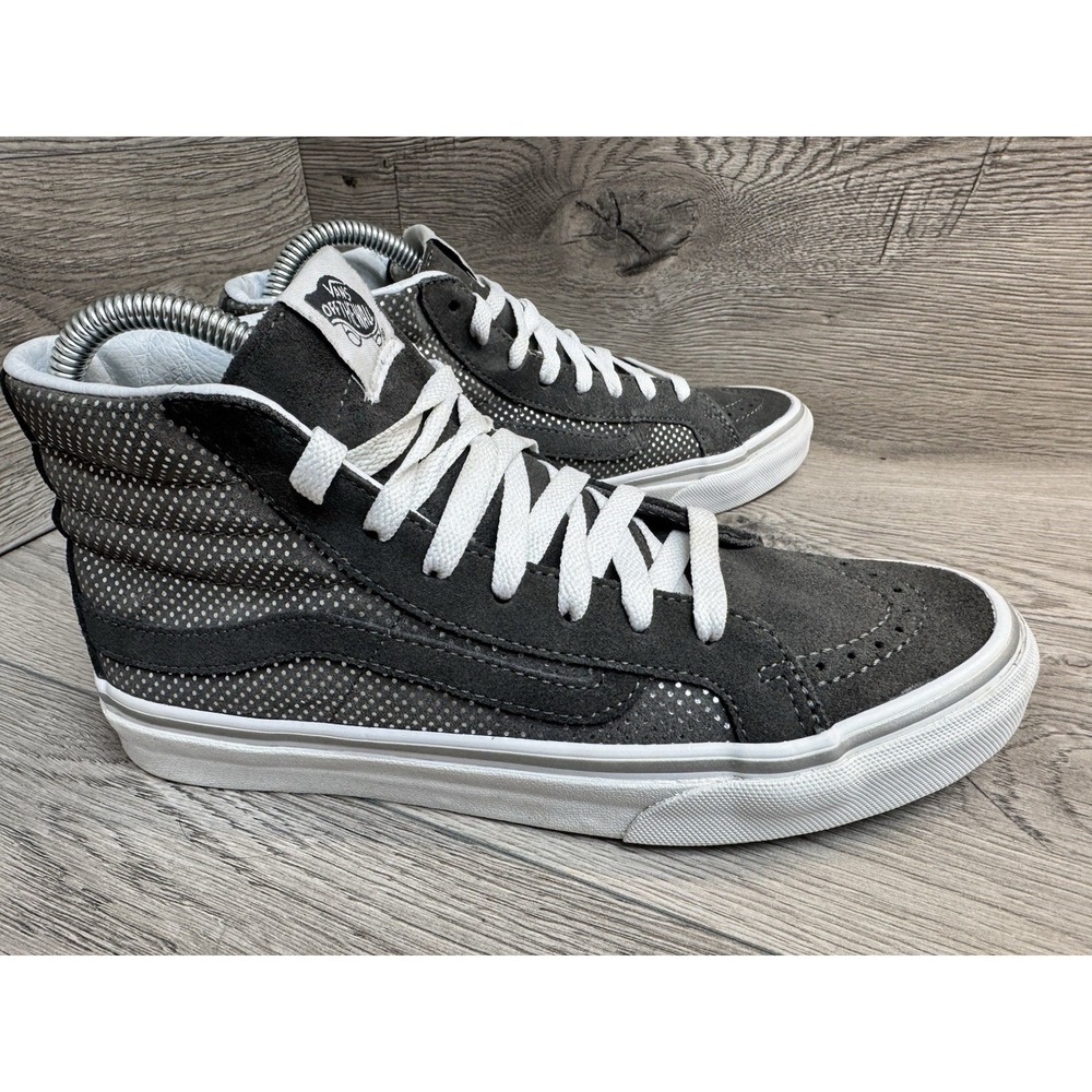 Vans Sk8 Grey (Metallic Dots) high-top Skate sneakers Mens 6 ~ Womens 7.5 Shoes